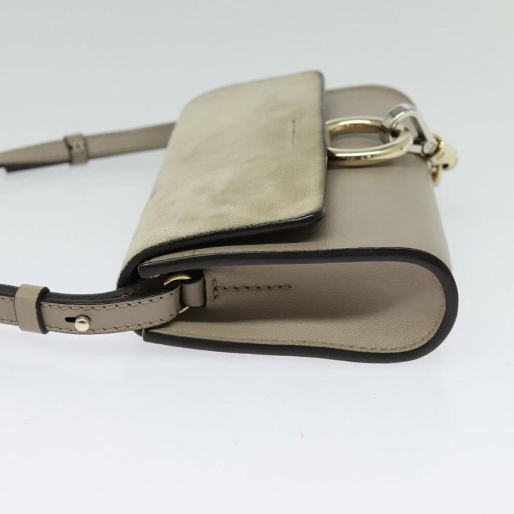 Chloe Faye Leather And Suede Beige Leather Shoulder Bag Bag - Picture 3 of 16
